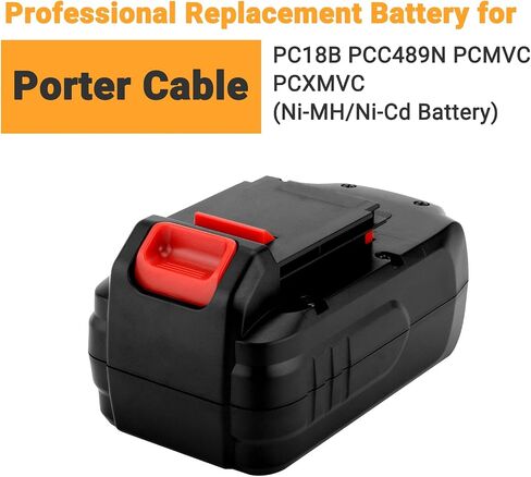 Shentec 2 حزمة بطارية بديلة Ni-MH 4.5Ah 18V متوافقة مع كابل Porter PC18B PCC489N PCMVC PCXMVC (يتضمن شاحن بطارية Ni-MH/Ni-Cd) in Saudi Arabia