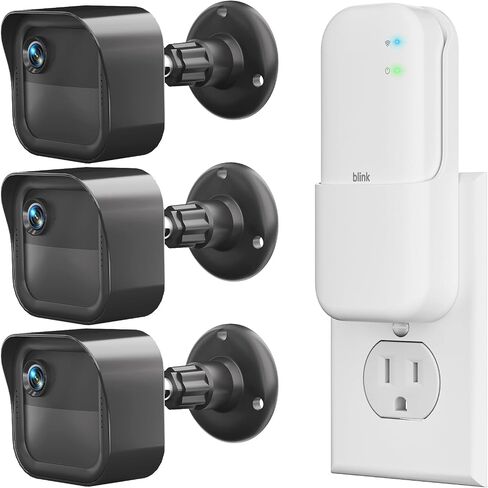 Outlet Wall Mount for Blink Sync Module Core, 2-in-1 Charging Station(Mount & Charger) - Space-Saving Bracket for Blink Security Camera, Easy Installation & Flexible Placement in Saudi Arabia