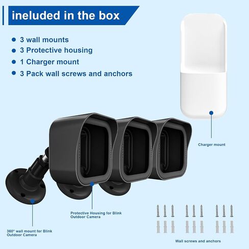 Outlet Wall Mount for Blink Sync Module Core, 2-in-1 Charging Station(Mount & Charger) - Space-Saving Bracket for Blink Security Camera, Easy Installation & Flexible Placement in Saudi Arabia