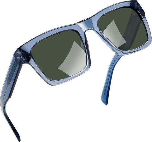 نظارات شمسية مربعة من Joopin Acetate للرجال مستقطبة للحماية من الأشعة فوق البنفسجية 400، نظارات شمسية عصرية كبيرة الحجم بظلال كلاسيكية للنساء in Kuwait