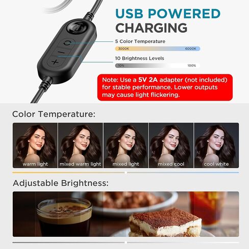 InnoGear Video Conference Light, On-Camera Video Lights for Monitor Desk LED Streaming Lighting with Remote and Touch Control Selfie Zoom Lighting for Computer Webcam Laptop Podcast, Recording in Saudi Arabia
