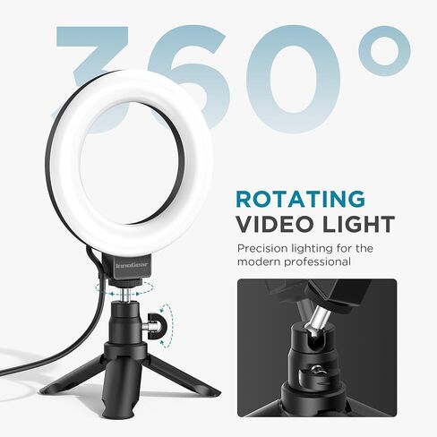 InnoGear Video Conference Light, On-Camera Video Lights for Monitor Desk LED Streaming Lighting with Remote and Touch Control Selfie Zoom Lighting for Computer Webcam Laptop Podcast, Recording in Saudi Arabia