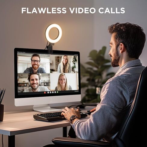 InnoGear Video Conference Light, On-Camera Video Lights for Monitor Desk LED Streaming Lighting with Remote and Touch Control Selfie Zoom Lighting for Computer Webcam Laptop Podcast, Recording in Saudi Arabia