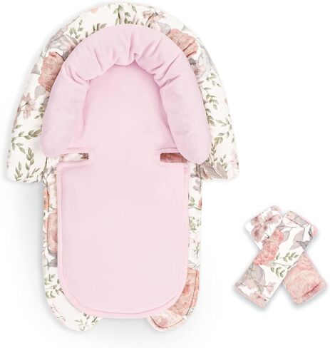 مقعد السيارة للطفل ، الدعم HNHUAMING BABY CAR SET SET HEAD & BODY مع وسادات حزامين ، وسادة إدراج للسيارات الناعمة حديثي الولادة للبنات ، مقعد السيارة ، عربة ، أرجوحة ، حارس ، وردي in Saudi Arabia