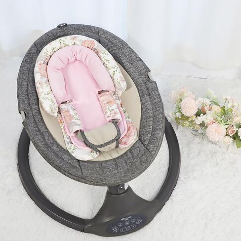 مقعد السيارة للطفل ، الدعم HNHUAMING BABY CAR SET SET HEAD & BODY مع وسادات حزامين ، وسادة إدراج للسيارات الناعمة حديثي الولادة للبنات ، مقعد السيارة ، عربة ، أرجوحة ، حارس ، وردي in Saudi Arabia