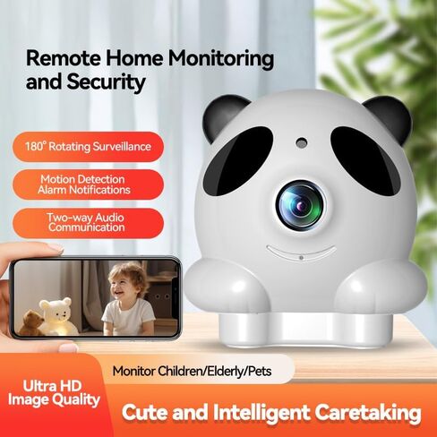 Indoor 3K Security Camera,5G and 2.4G WiFi/Dog/Baby Camera with Phone app,Human Pet Motion AI,Night Vision, 2-Way Audio,SD/Cloud Storage,Compatible with Alexa&Google Home in Saudi Arabia