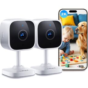 كاميرا أمان داخلية خارجية 2K WIFI CAM 丨 أمن المنزل ، مراقب الأطفال ، كاميرا الحيوانات الأليفة 丨 التحكم في الهواتف الذكية ، تنبيه فوري ، اكتشاف الحركة ، الرؤية الليلية ، السحابة والمحلية ، شارك في الأسرة in Kuwait