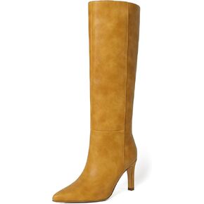 Reitoye Knee High Boots Women Sexy Pointed Toe Stiletto Tall Boots Side Zipper Dress Fashion Boots Shoes in Kuwait