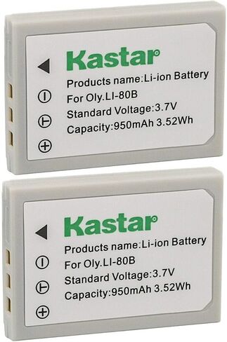 Kastar 1-Pack Battery Replacement for Traveler DC-5080, DC-7080, Slimline X4, Slimline X5, Slimline X6, Slimline XT, Super Slim XS7, Vivitar Vivicam 3830, Vivicam 3830S, Vivicam 3945, Vivicam 3945S in Saudi Arabia