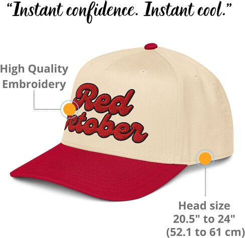 NX1 Retro Red October Philly 2 Tone Hat Embroidered Mid Crown Curved Bill Snapback Philadelphia Cap for Men and Women in Saudi Arabia