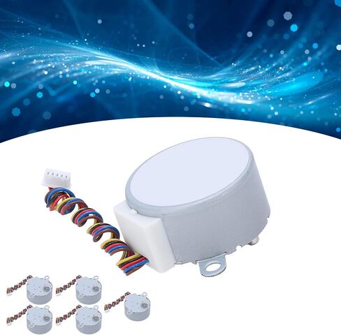 5Pcs DC 5V Stepper Motor, 35BYJ Cable 80N·m Torsion Copper Coil Stepping Motor for Air Conditioner, Circulating Fans, Surveillance Cameras in Saudi Arabia