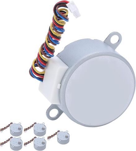 5Pcs DC 5V Stepper Motor, 35BYJ Cable 80N·m Torsion Copper Coil Stepping Motor for Air Conditioner, Circulating Fans, Surveillance Cameras in Saudi Arabia