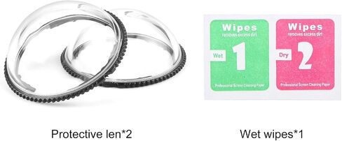 PULUZ Lens Protector for Insta360x4, Optical Tempered Glass Lens Guard/Screen Protective Cover, HD Transparent Lens Cap, Dual Snap Design in Saudi Arabia