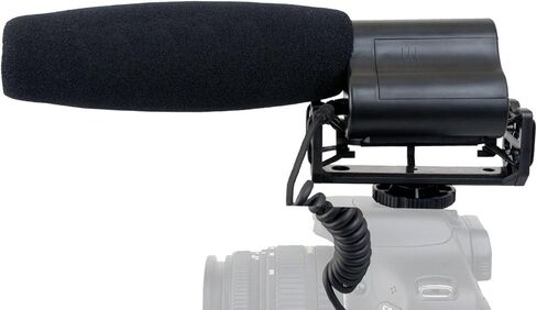 ميكروفون عالي الحساسية (ستيريو/بندقية) مزود بحاجب أمامي وواقي هواء للقطط الميتة لهاتف Sony PXW-X160 in Saudi Arabia