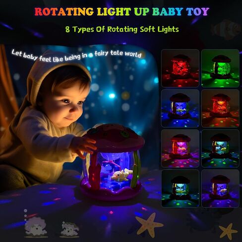 M Sanmersen Baby Boys Toys من 6 إلى 12 شهرًا ، يضيء الأطفال في المحيط ألعابًا موسيقية 0-6 12-18 شهرًا in Saudi Arabia