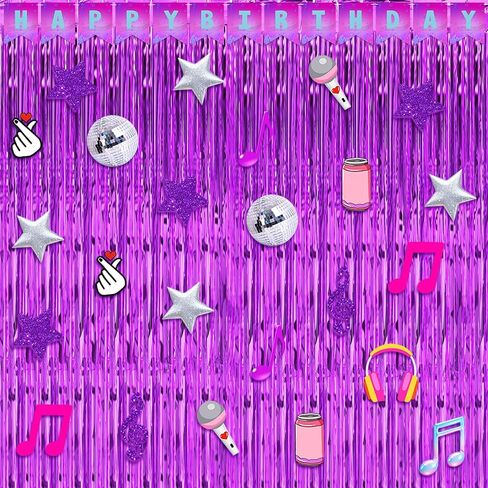 Epakh 39 Pcs Cartoon Sponge Birthday Party Decorations Includes 24 Pieces Paper Cards Decor 13 Pcs Happy Birthday Banner 2 Pieces Foil Fringe Curtain Backdrop for Photo Prop Themed Party Supplies in Saudi Arabia