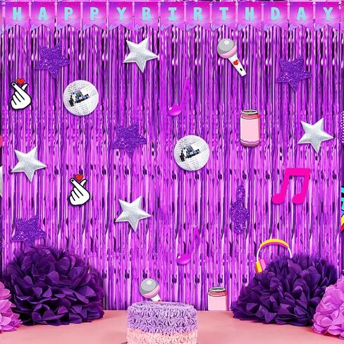 Epakh 39 Pcs Cartoon Sponge Birthday Party Decorations Includes 24 Pieces Paper Cards Decor 13 Pcs Happy Birthday Banner 2 Pieces Foil Fringe Curtain Backdrop for Photo Prop Themed Party Supplies in Saudi Arabia