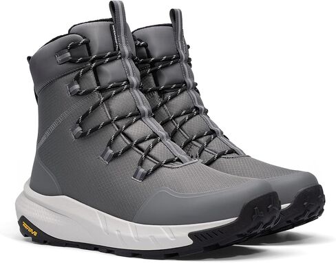 NORTIV 8 Men's Wide Winter Boots Grip on Snow Ice Insulated Waterproof Lightweight Comfortable Hiking Outdoor Boots in Saudi Arabia