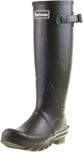 Barbour Womens Bede Snow Waterproof Winter Wellingtons Mid Calf Boots - Black - 8-39 in Saudi Arabia