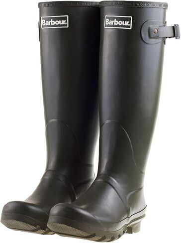 Barbour Womens Bede Snow Waterproof Winter Wellingtons Mid Calf Boots - Black - 8-39 in Saudi Arabia