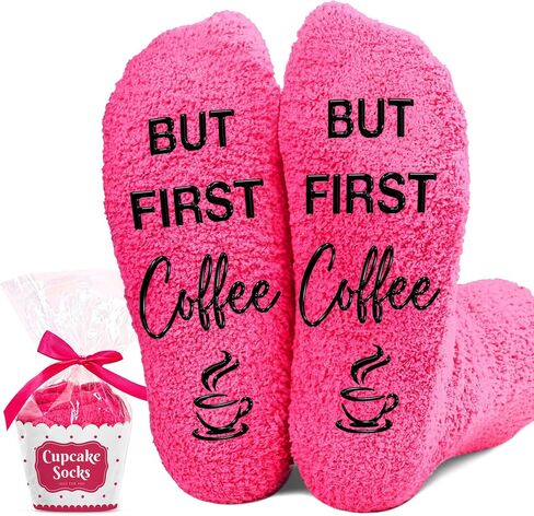 VICRAZY Coffee Gifts - Unique Socks for Women, Ideal Gifts for Birthday, Accessories for Coffee Lovers, Best Christmas and Espresso Gift, Stocking Stuffers For Women, Soft, Warm in Saudi Arabia