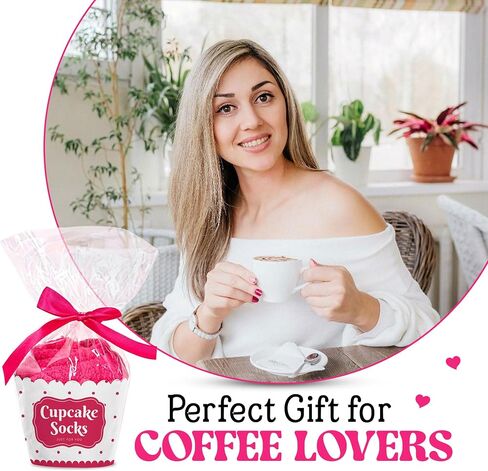VICRAZY Coffee Gifts - Unique Socks for Women, Ideal Gifts for Birthday, Accessories for Coffee Lovers, Best Christmas and Espresso Gift, Stocking Stuffers For Women, Soft, Warm in Saudi Arabia