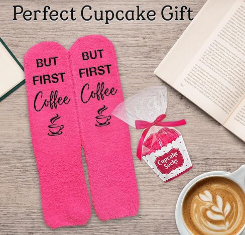 VICRAZY Coffee Gifts - Unique Socks for Women, Ideal Gifts for Birthday, Accessories for Coffee Lovers, Best Christmas and Espresso Gift, Stocking Stuffers For Women, Soft, Warm in Saudi Arabia