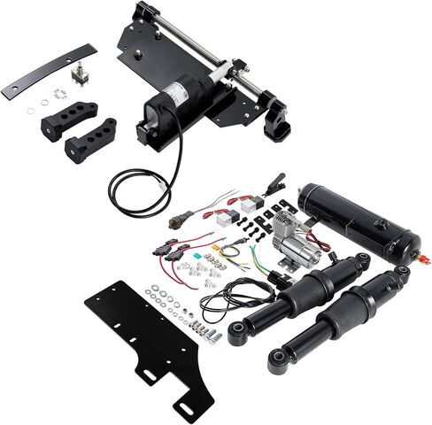 Replacement Air Suspension Kits for Harley SLMOTO Rear Air Ride Suspension Kit Adjustable Fit for Harley Davidson Harley Touring Bagger Electra Street Road Glide Road King Street Glide 1994-2025 Black in Saudi Arabia