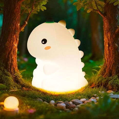 Ghost Night Light for Kids, Cute Nursery Lamp with 19 Interactive Sounds & 3 Light Mode, Rechargeable Silicone Touch Nightlight for Halloween Decor Bedroom Christmas (White Ghost) in Saudi Arabia