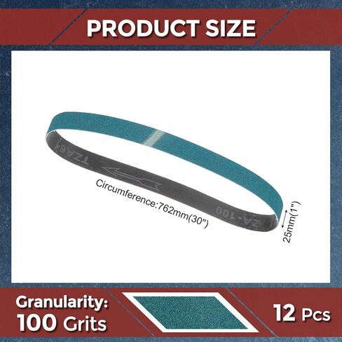 6 Pack Sanding Belt 2 x 36 Inch 60 Grit Zirconia Abrasive Sandpaper for Belt Sander Metal Grinding Wood Working Weld Rust Removal in Saudi Arabia