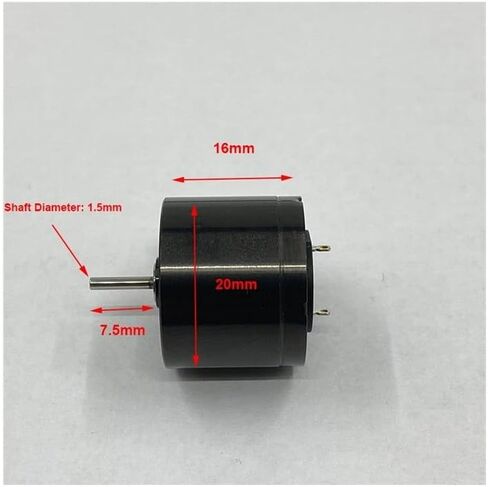 Big 20mm*16mm Coreless Electronic Starter DC12V 12000RPM High Speed Mute Electronic Starter Dual Ball Bearing Low Noise for Tattoo Machine in Saudi Arabia