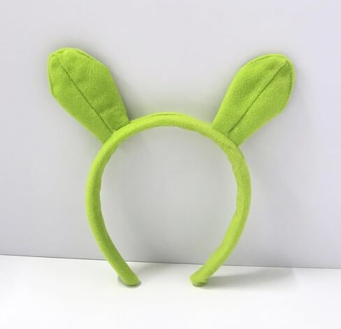 3Pcs Green Ears Headband Princess Crown Necklace Halloween Dress up Costume Accessories Set Women Cosplay Party Supplies in Saudi Arabia