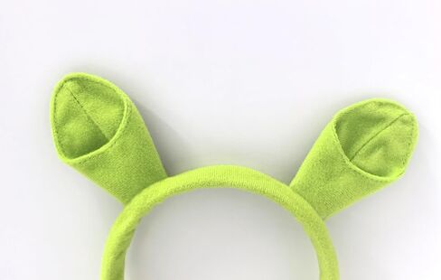 3Pcs Green Ears Headband Princess Crown Necklace Halloween Dress up Costume Accessories Set Women Cosplay Party Supplies in Saudi Arabia