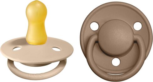 Pibs Pacifiers - De Lux Collection | BPA خالية من مصاصة الطفل | صنع في الدنمارك | مجموعة من 2 Cloud/Black Color Premium Soothers | حجم 0-6 أشهر in Saudi Arabia