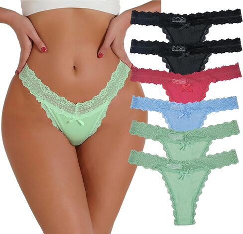 Lace Floral Women Panties Low Waist Breathable Briefs Female Thong Underwear in Saudi Arabia