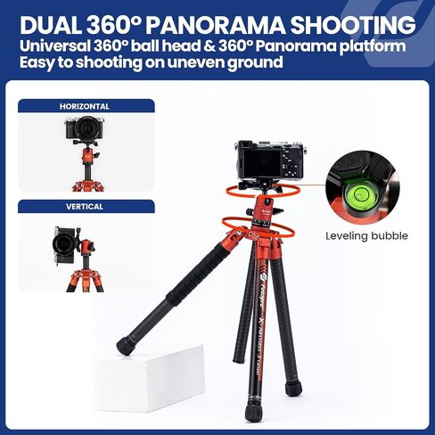 FOTOPRO 62 بوصة ترايبود ألياف الكربون للكاميرا كاميرا سفر الكاميرا ترايبود كحد أقصى. in Saudi Arabia