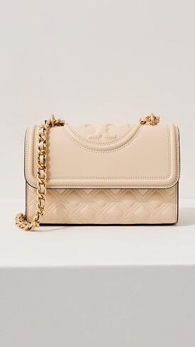 Tory Burch Women's Black Leather Small Fleming Convertible Shoulder Bag in Saudi Arabia