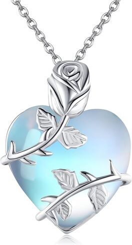 Lotus Flower Necklace Sterling Silver Blue Lotus Pendant Necklace Lotus Flower Jewelry Gift for Women in Saudi Arabia
