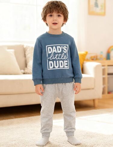 Baby Boy Clothes Fall Winter Long Sleeve Sweatshirt with Pants Set Toddler Cute Letter Print Outfits in Saudi Arabia