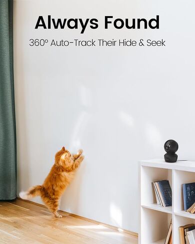 Vimtag 5G Security Camera Indoor ، 2Pack 2.5k Dog Camera with Mapeer Pan-Tilt 360 Motion Tracking ، و Cameras Monitor Cameras for Home Security Puppy Cat ، و Doin-Way ، و IR Night Vision ، W/Alexa ، 2Pack in Kuwait