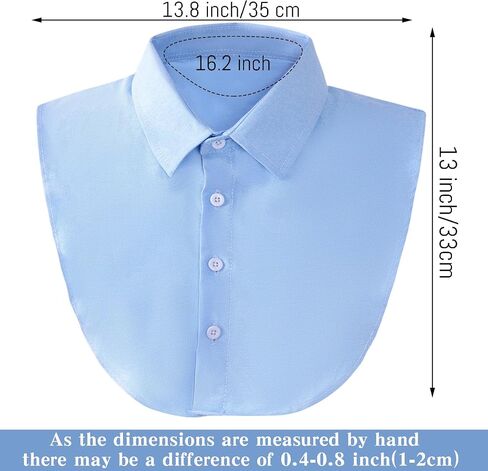 Fake Collar Detachable Dickey Collar Faux False Collar Blouse Half Shirt Collars Tops for Women Daily Graduation Halloween in Saudi Arabia