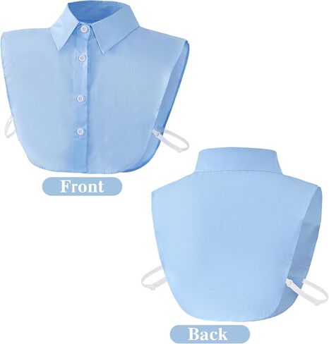 Fake Collar Detachable Dickey Collar Faux False Collar Blouse Half Shirt Collars Tops for Women Daily Graduation Halloween in Saudi Arabia