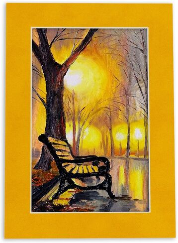 11x14 Bevel Cut Picture Mat for 9x12 Photos Acid Free Oyster Shell White Matboard for Pictures, Photos, Framing - 4-ply Thickness in Kuwait