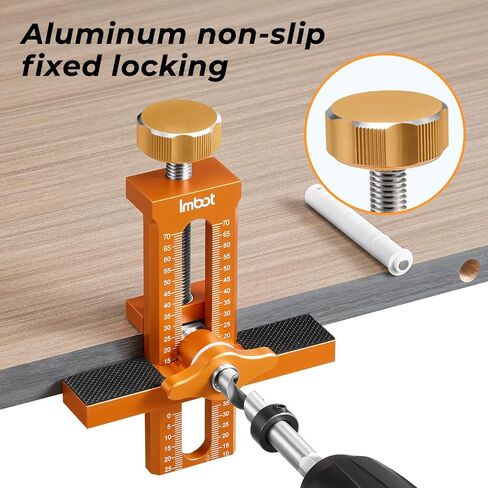 رقصة تثبيت باب الخزانة IMBOT ومع قاعدة تركيب باب الخزانة 3 في 1 في معظم أبواب الخزانة ، محاذاة سهلة ، رقصة أجهزة خزانة الألومنيوم القابلة للتعديل بسهولة مع بتات الحفر in Kuwait