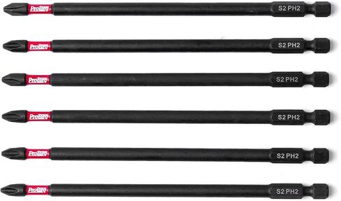 Protorq Long Impact Bit Set, Hex H2-H8 ,TORX T25, 6-Inch Length, 9-Piece,Industrial Strength, 1/4" Hex Shank, widely used in motorcycle, bike maintance. in Saudi Arabia