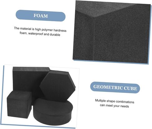 Artibetter 4pcs Cube Photography Props Durable Foam Decorative Photo Props for Cosmetics Flowers Jewelry for Stunning Product Photography and Creative Staging in Saudi Arabia