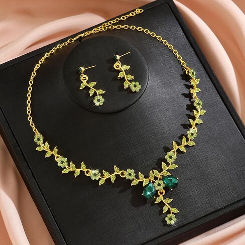CSIYANJRY99 Silver Prom Jewelry Set Gold Wedding Jewelry Sets for Brides Necklace and Earring Bracelet Rhinestone Prom Party Costume Accessorie in Saudi Arabia