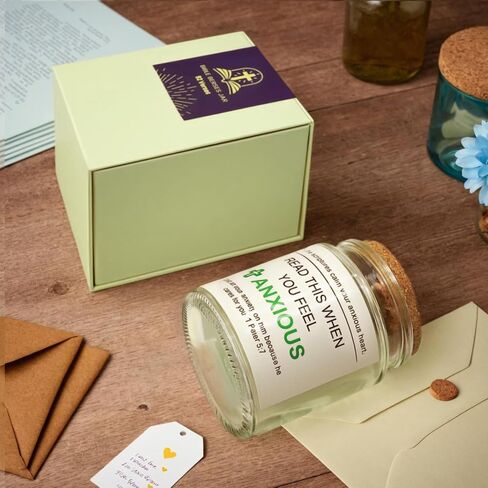 YAOWKY Family 120 Pcs Scripture Bible Verse Jar, Read Me When Bible Verses Jar for Women, Birthday Christian Religious Gifts for Mom, Prayer Gifts for Daughter Son Dad Grandparent in Saudi Arabia