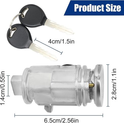 ID46 Chip Ignition Switch Lock Cylinder Assembly with 2 Keys Fit for Honda Accord 2008-2011 CR-V 2007-2011 FIT 2009-2011 Odyssey 2009-2011 CIVIC 2006-2011 Replace 35100-SDA-A71 06350-SAA-G30 in Saudi Arabia