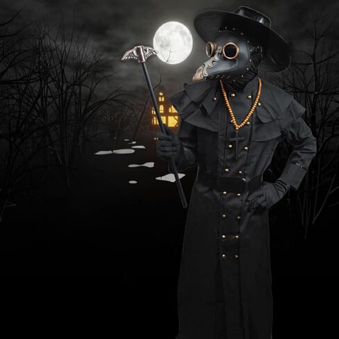 قناع طبيب الطاعون طويل الأنف للطيور، قناع تنكري Steampunk التنكري للهالوين in Kuwait